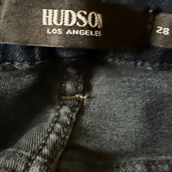 Hudson Jeans Dark Blue Skinny High-Rise Jeans - Picture 3 of 3